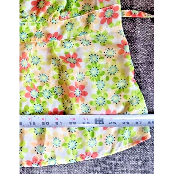 Shirt Size 22 To 24 New Women Cato Casual Tank Style Yellow Floral - Picture 4 of 7